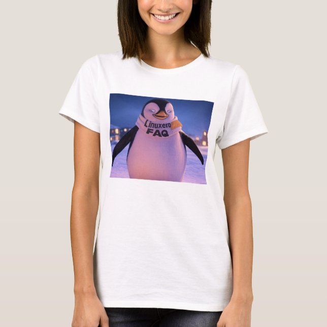 T-shirt Linuxeros FAQ (Devant)