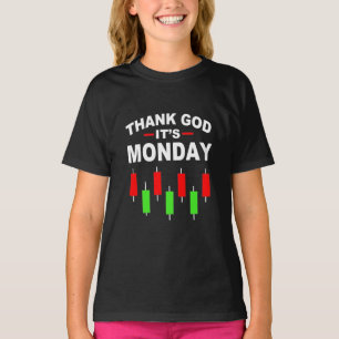 T-shirt L'Investisseur Remercie Dieu C'Est Lundi