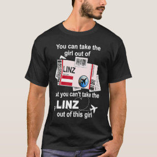 T-shirt Linz Boarding Pass Linz Girl Linz