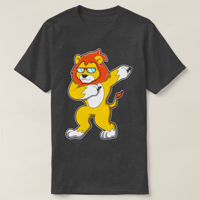 T-shirt Lion à la danse Hip hop (Design devant)