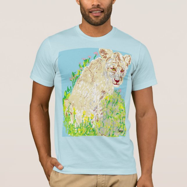 T-shirt : Lion africain (Devant)