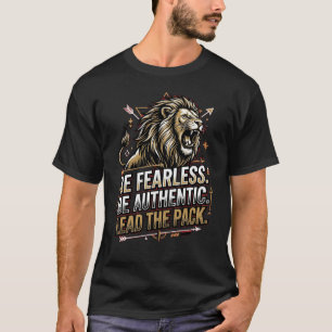 T-Shirt Lion Alpha Mentalité – Soyez Sans Peur, Me