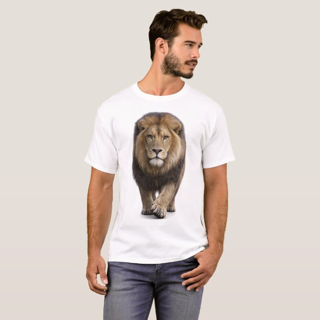 T-shirt Lion Approchant (Devant entier)