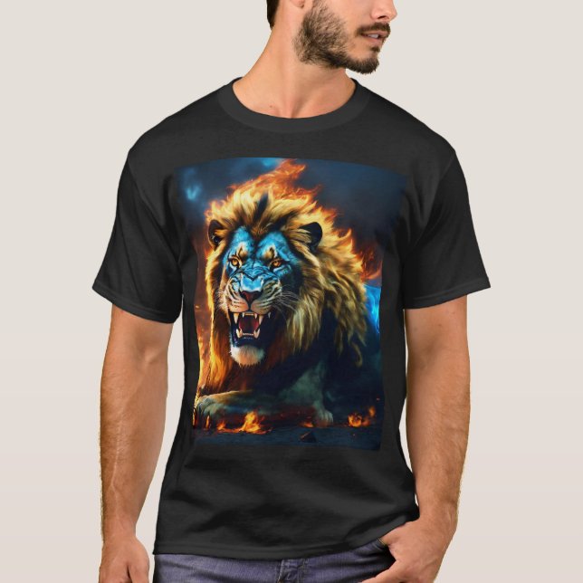 T-shirt Lion Aquarelle Dreamy (Devant)