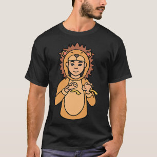 T-shirt Lion ASL Gesture mains sourdes perte d'audition se