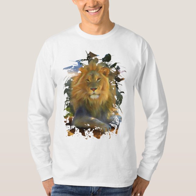 T-SHIRT LION AUTOUR (Devant)