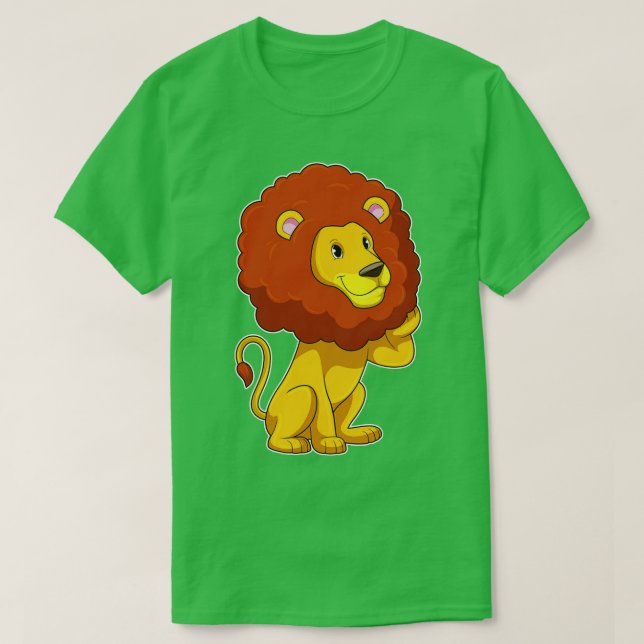 T-shirt Lion avec boucles (Design devant)