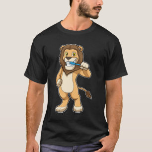 T-shirt Lion avec brosse à dents