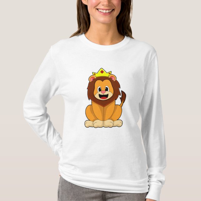 T-shirt Lion avec couronne (Devant)