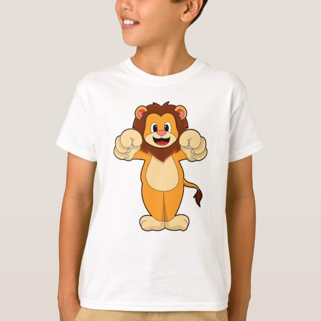 T-shirt Lion avec de grosses cales (Devant)