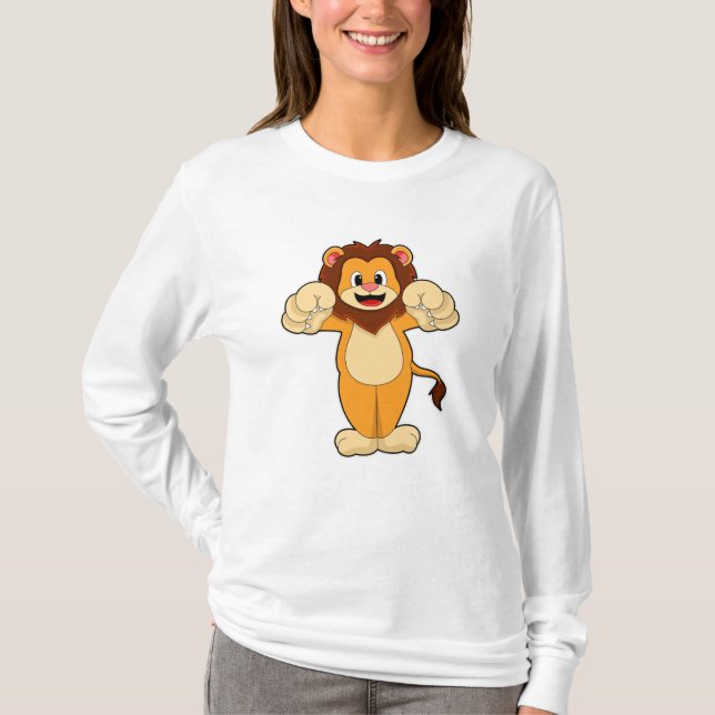 T-shirt Lion avec de grosses cales (Devant)