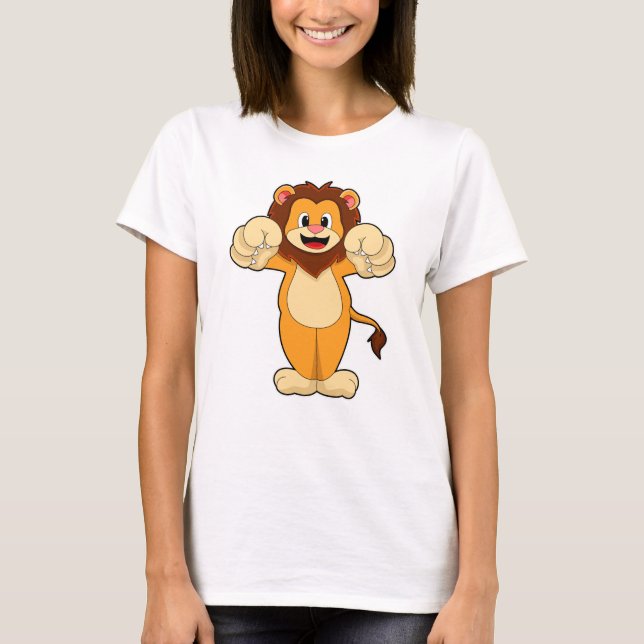 T-shirt Lion avec de grosses cales (Devant)
