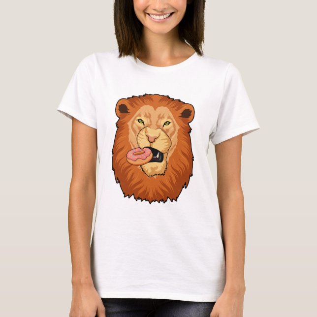 T-shirt Lion avec Donut (Devant)
