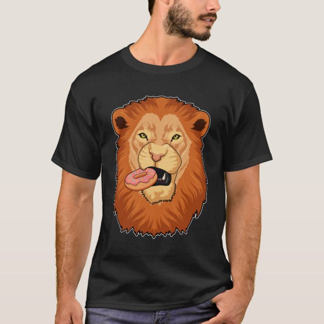 T-shirt Lion avec Donut (Devant)