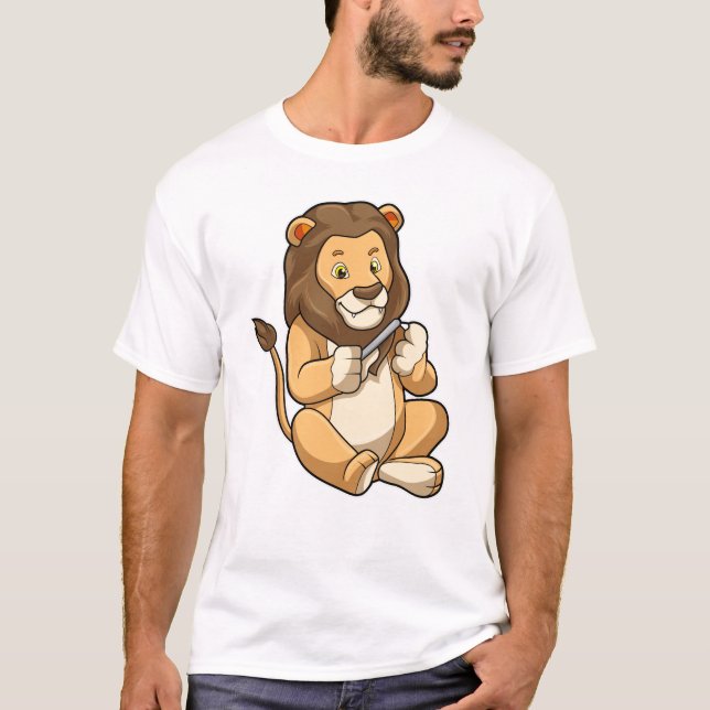 T-shirt Lion avec flèches à ongles (Devant)