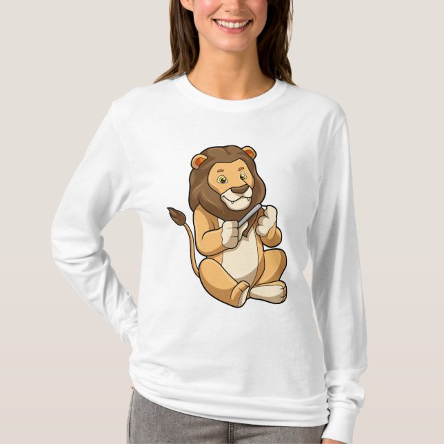 T-shirt Lion avec flèches à ongles (Devant)