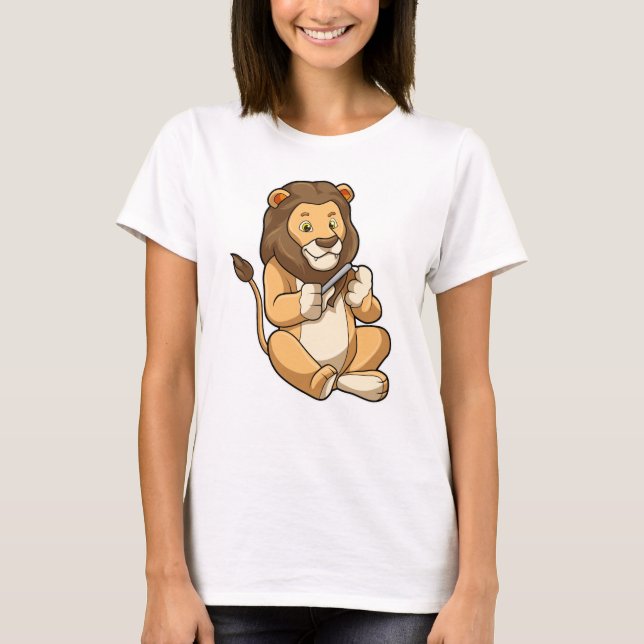 T-shirt Lion avec flèches à ongles (Devant)