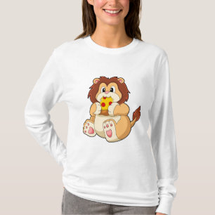 T-shirt Lion avec morceau de Salami Pizza.PNG
