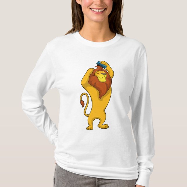 T-shirt Lion avec peigne (Devant)