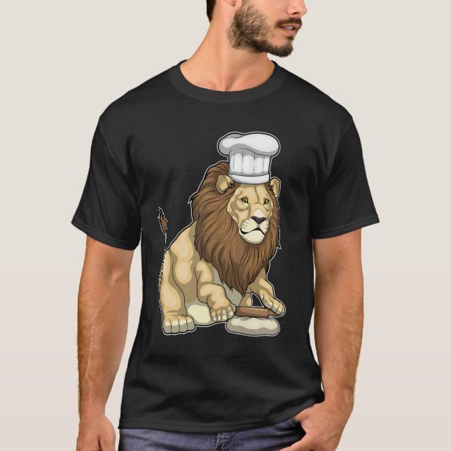 T-shirt Lion Baker Chef casquette (Devant)