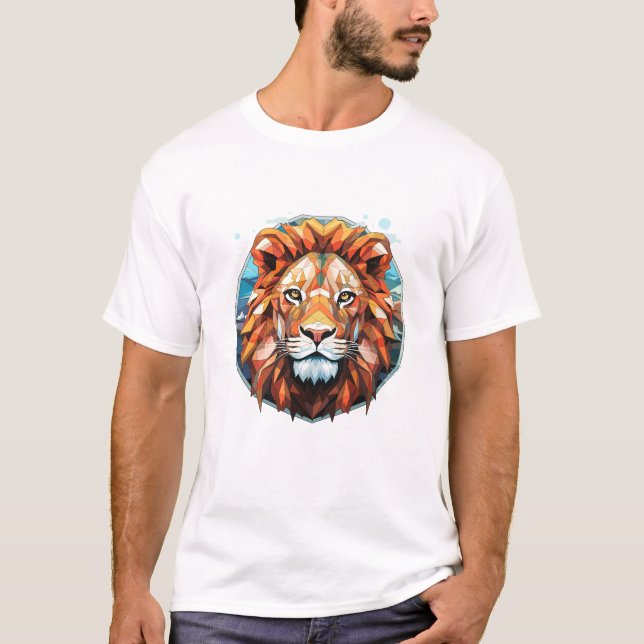 T-shirt Lion Beast Animal World Faune Beauté Découverte (Devant)
