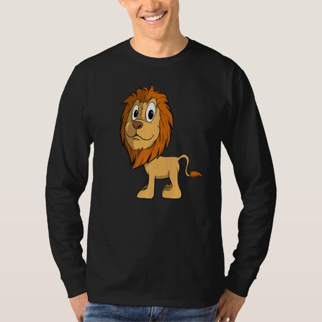 T-shirt Lion Big Cat Zoo Wilderness Safari 2 (Devant)