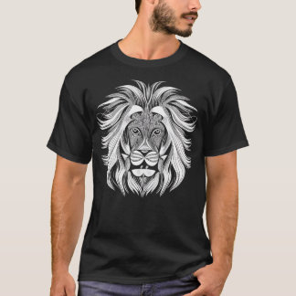 T-shirt lion blanc