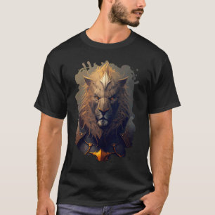 T-shirt Lion blindé, symbole de la force