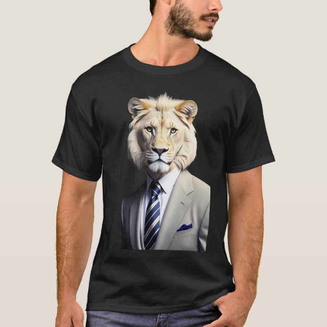 T-shirt Lion Business King (Devant)