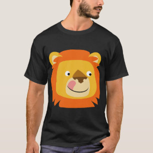 T-shirt Lion Cartoon Mignon et Délicieux