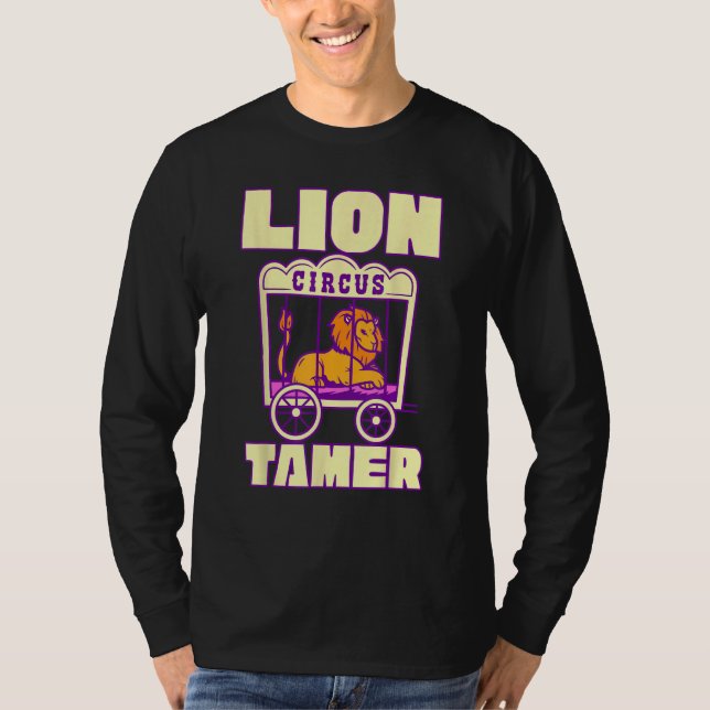 T-shirt Lion Circus Tamer Enchanter Circus (Devant)