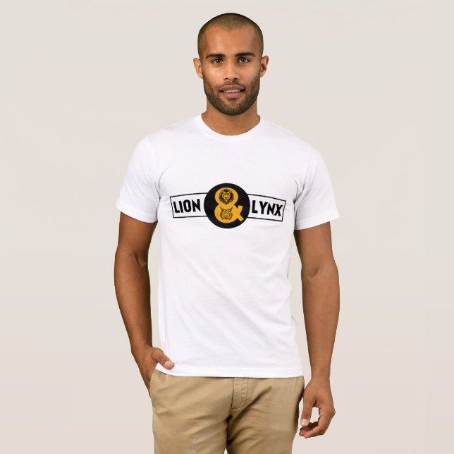 T-shirt Lion classique et Lynx (Devant entier)