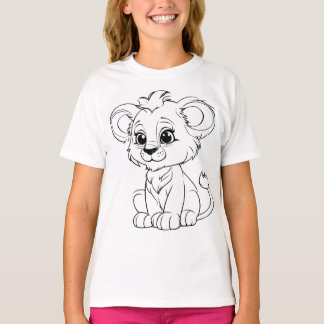 T-shirt Lion colle toi-même