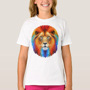 T-shirt Lion coloré