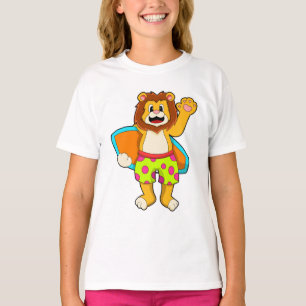T-shirt Lion comme surfer avec Surfer