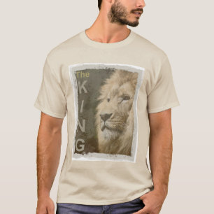 T-shirt Lion couleur sable élégant moderne modèle tendance