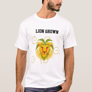 T-Shirt Lion Couronne Tropical Pineapple Roi