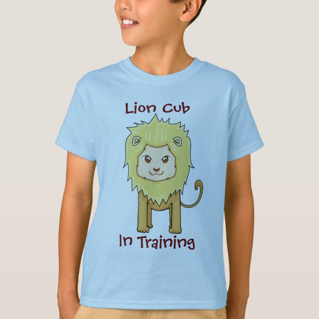 T-shirt Lion CUB dans des enfants de formation (Devant)