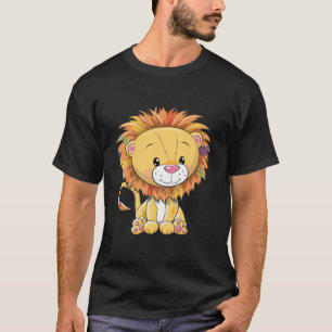 T-shirt Lion Cute Kawaii Dessin T