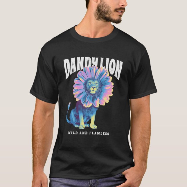 T-shirt Lion Dandy sauvage et sans défaut (Devant)