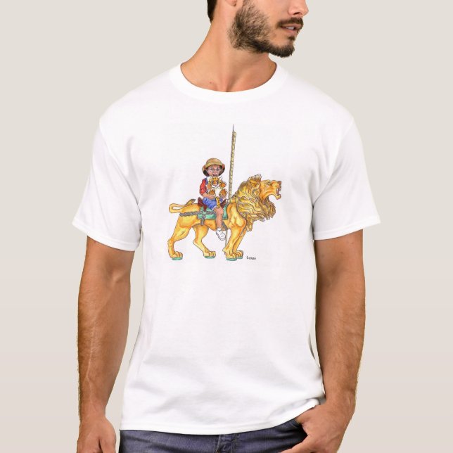 T-shirt Lion de carrousel (Devant)