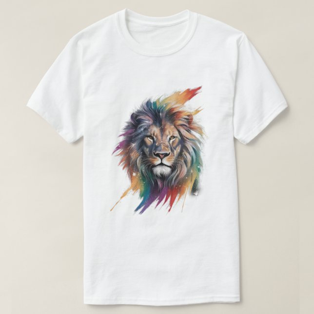 T-shirt lion de chemise (Design devant)