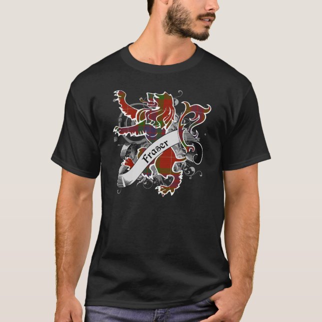 T-shirt Lion de Fraser Tartan (Devant)