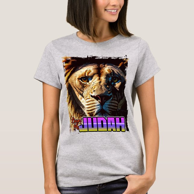 T-shirt Lion De Juda_02 T-Chemise (Devant)