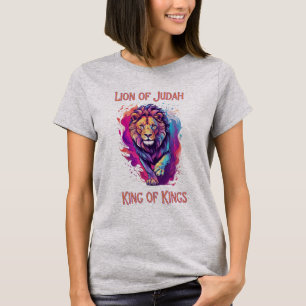 T-shirt Lion de Juda foi chrétienne Jésus Don