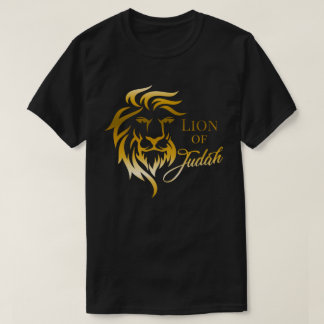 T-shirt Lion de Juda Jaune doré chrétien évangélique