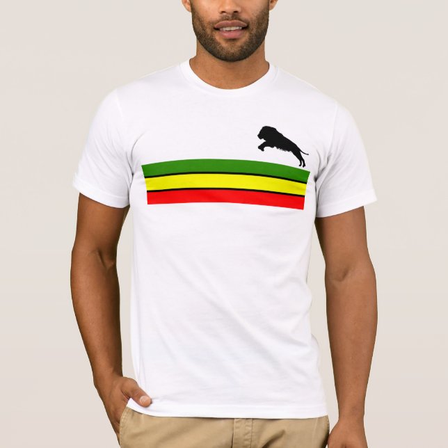 T-shirt Lion De Juda - Rasta (Devant)