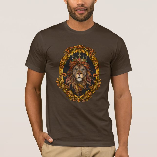 T-shirt Lion de Judah - Haile Selassie - Jah Army - T-shir (Devant)