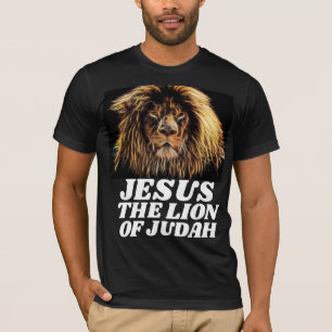 T-SHIRT LION DE JUDAH JESUS CHRISTIAN