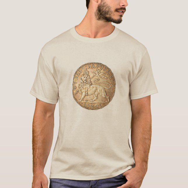 T-shirt Lion de Judah Rasta Reggae Roots Jah Rastafari  (Devant)